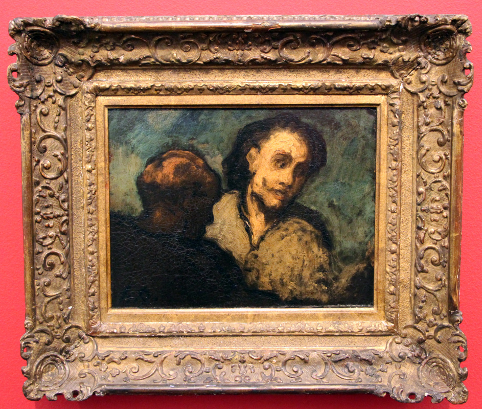 Honoré daumier -  due teste, 1858 - 杜米埃.tif
